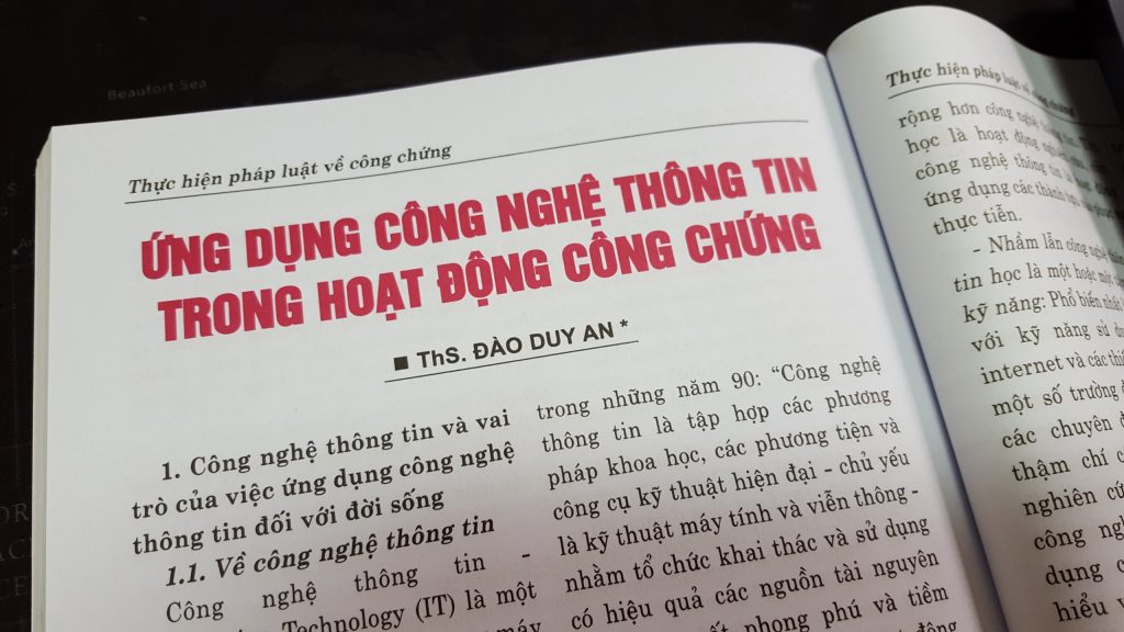 Ứng dụng công nghệ thông tin trong hoạt động công chứng –